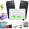 Мережева сонячна електростанція (СЕС) 100 кВт Deye SUN-100K-G03 панелі Longi Solar LR7-72HTH-610M