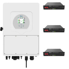 Система комплект резервного живлення інвертор Deye SUN-8K-SG01LP1-EU-EU 8 квт + АКБ DYNESS B4850*3шт.
