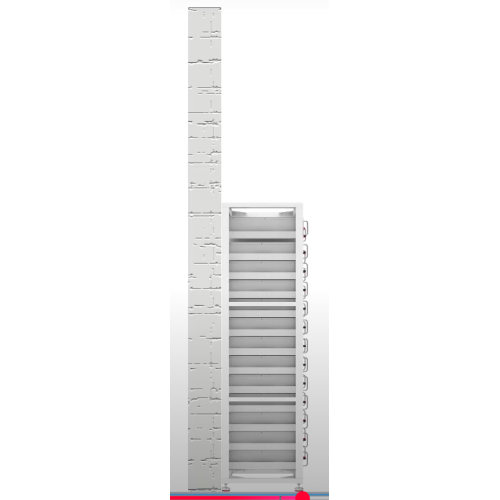 Стандартна стійка 19 дюймів FLH48100R13G1 Can support up to 12PCS batteries and 1PCS BMS