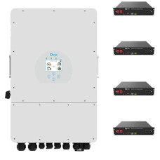 Система комплект резервного живлення інвертор Deye SUN-10K-SG02LP1-EU-AM3 1 ф + АКБ DYNESS B4850*4шт.