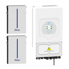 Комплект резервного живлення Deye 6 кВт + 2 шт. АКБ Deye 6,14 кВт 