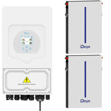 Система комплект резервного живлення інвертор Deye SUN-6K-SG03LP1-EU 6 квт + RW-M6.1 6,14кВт * 2шт. Система комплект резервного живлення інвертор Deye SUN-6K-SG03LP1-EU 6 квт + RW-M6.1 6,14кВт * 2шт.