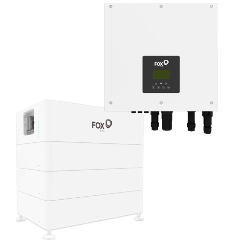 Гібридна система зберігання енергії FOX ESS H1-6-0-E-G2 І-6/B-5.18 (1 фаза, 6 кВт, АКБ 5.18 кВт·год)