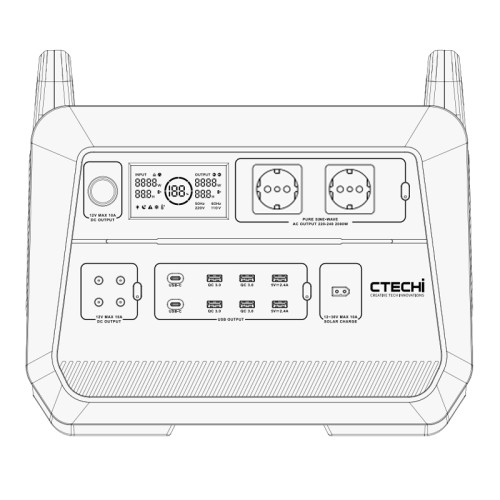 Портативна зарядна станція CTECHi ST2000