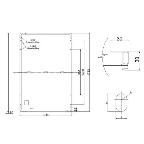 Сонячна панель Canadian Solar на 410Вт HiKu6 Mono PERC CS6R-410MS