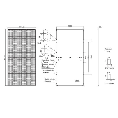 Сонячна панель Ja Solar на 560Вт JAM72S30-560GR