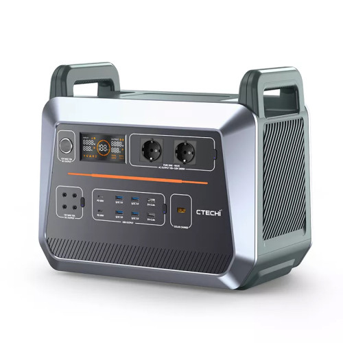 Портативна зарядна станція CTECHi ST2000 + Сонячна панель CTECHi SP-200 на 200Вт